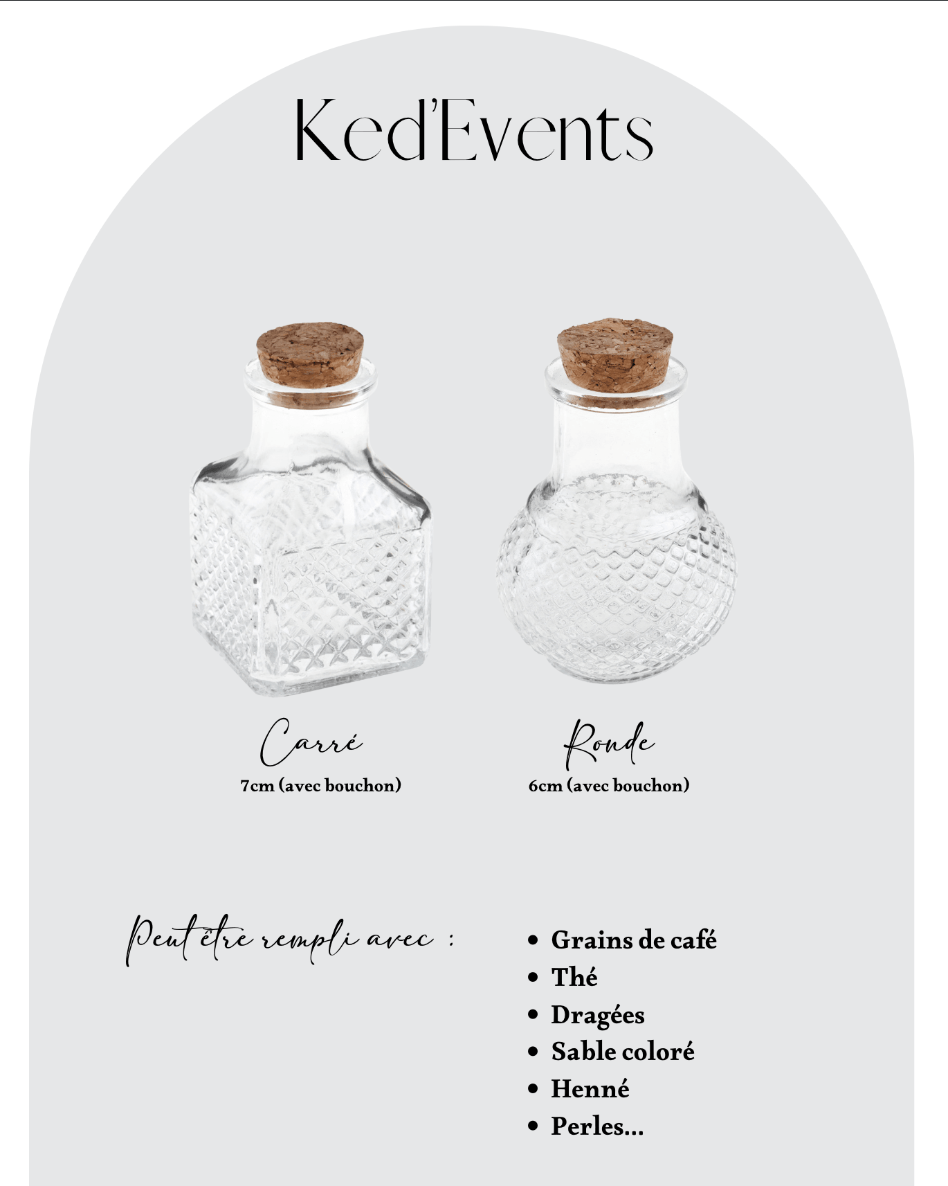 Bouteille & bouchon liège - Cadeaux invités