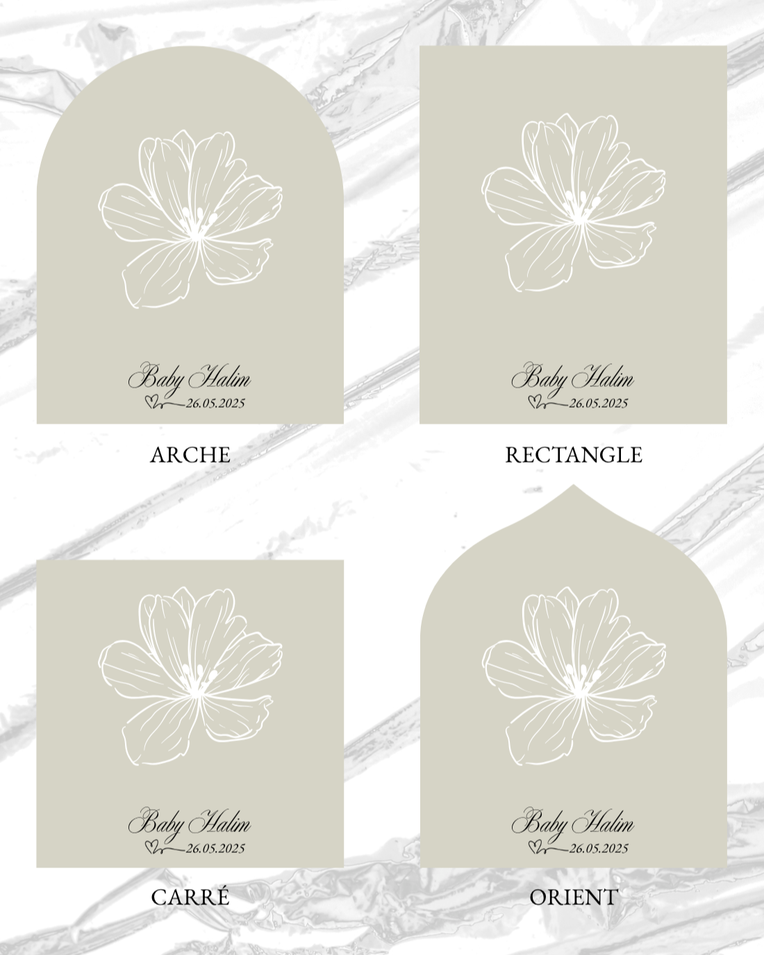 Carte avec Diffuseur Céramique "Roses" - Cadeaux invités