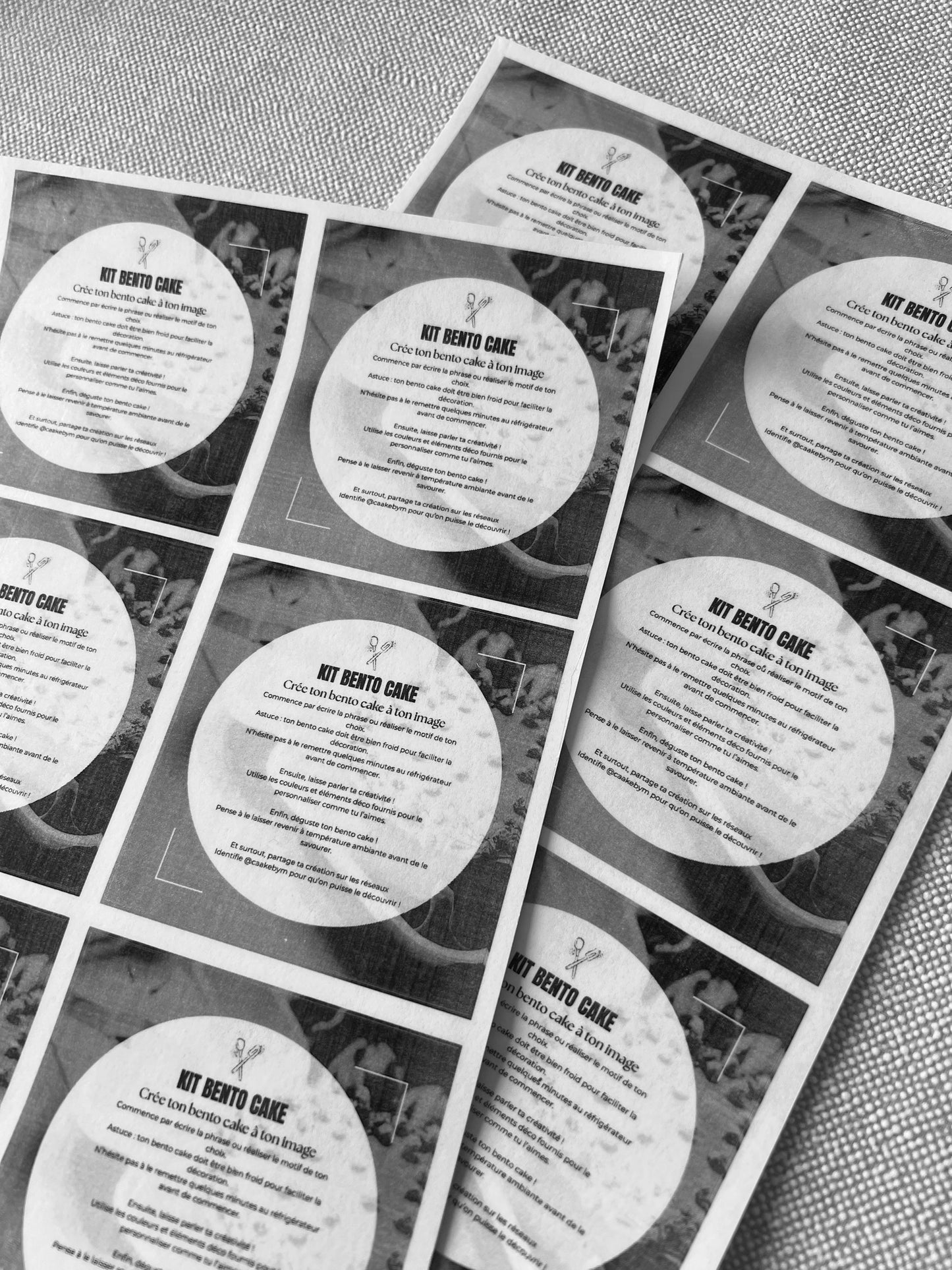 Etiquettes - Pelliculé brillant - Carré - 8x8cm