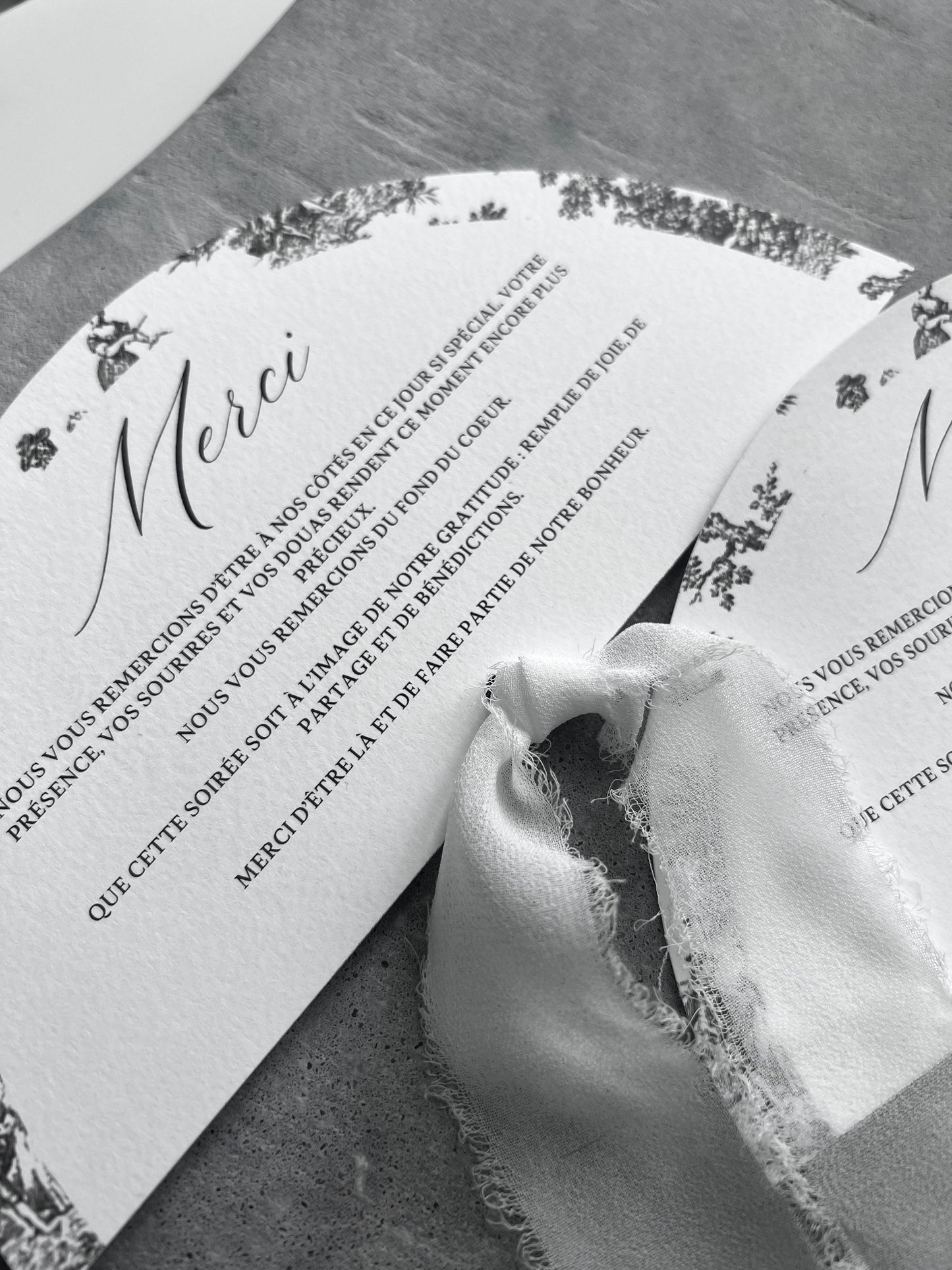 Carte de remerciement - VERSAILLES