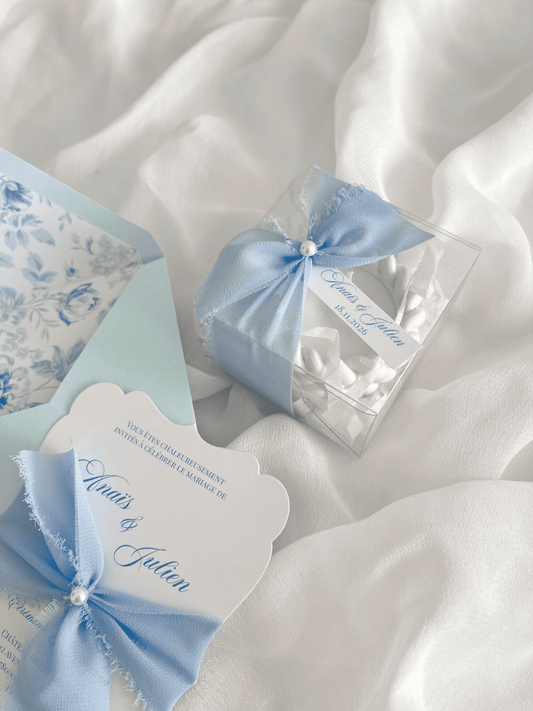 Bougie Photophore tressée & Boîte "LEA" - Cadeaux invités