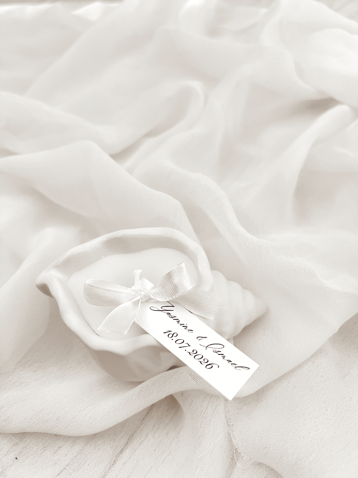 Bougie photophore coquillage - Cadeaux invités