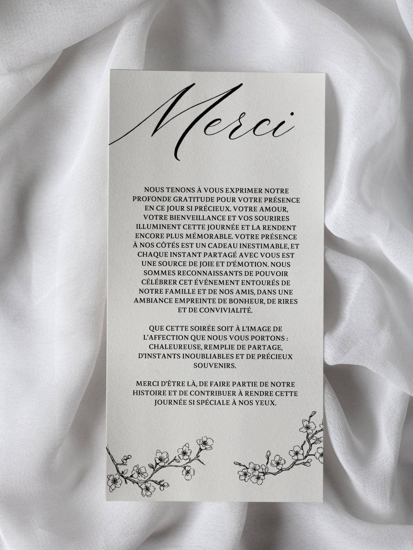 Carte de remerciement - COVEY