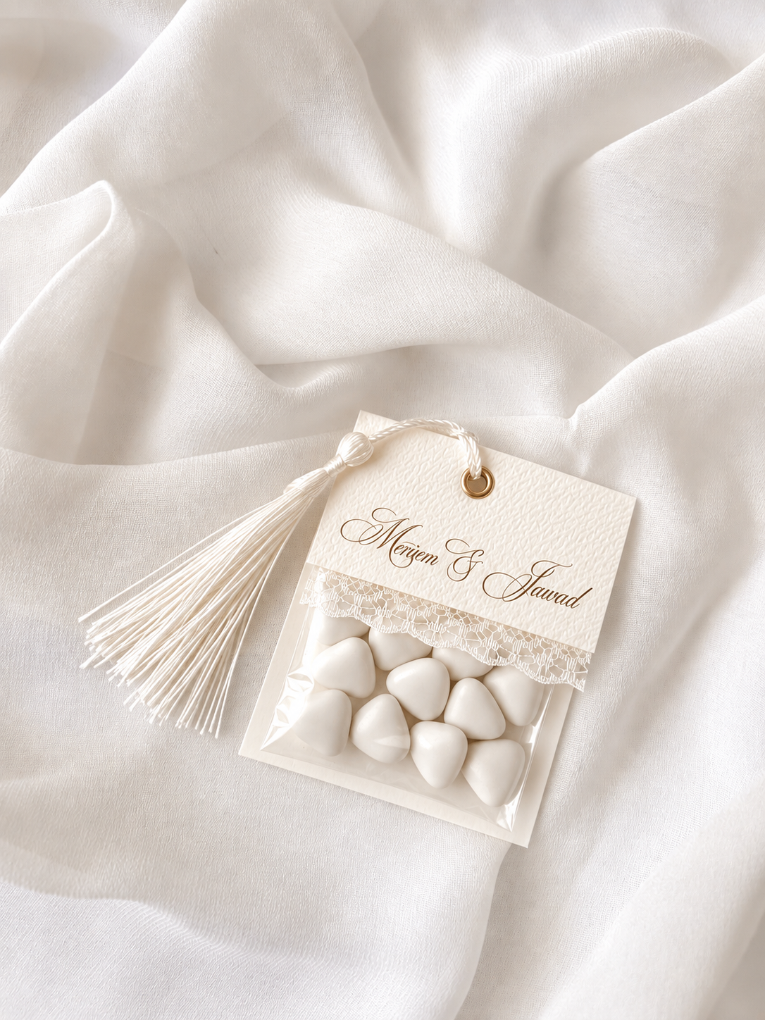 Pochette dragées Gland & Dentelle - Cadeaux invités