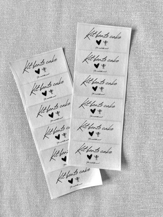 Etiquettes - Pelliculé brillant - Rectangle - 4x9cm