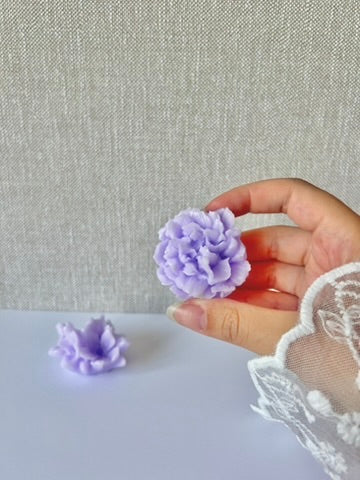 Carte avec Bougie "Fleurs" - Cadeaux invités