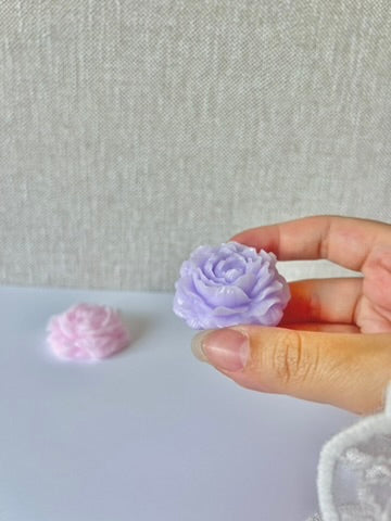 Carte avec Bougie "Pivoine" - Cadeaux invités