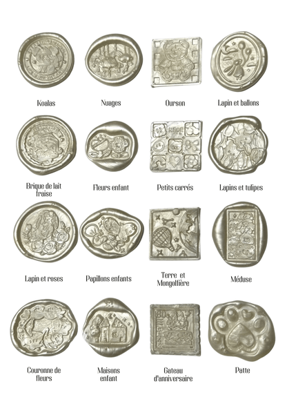 Cachets de cires - Personnalisé