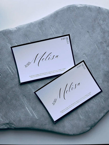 Carte de voeux naissance - SIGNATURE