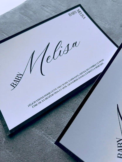 Carte de voeux naissance - SIGNATURE