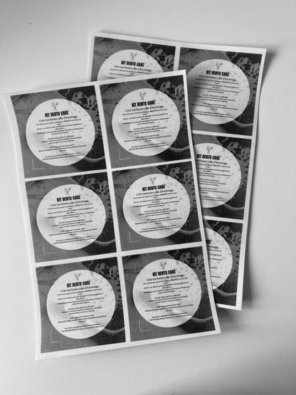 Etiquettes - Pelliculé brillant - Carré - 8x8cm