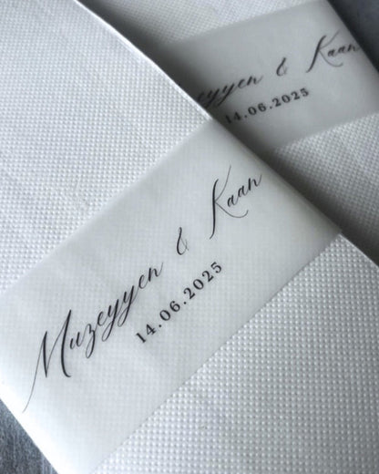 Serviette de table Vellum - NILUFER / NACRE