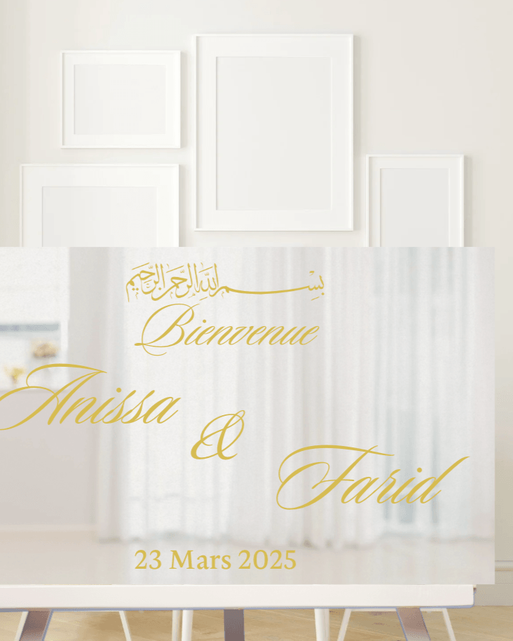 Panneau de Bienvenue - Mariage/Fiancailles