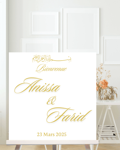 Panneau de Bienvenue - Mariage/Fiancailles