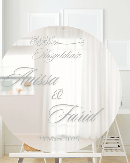 Panneau de Bienvenue - Mariage/Fiancailles