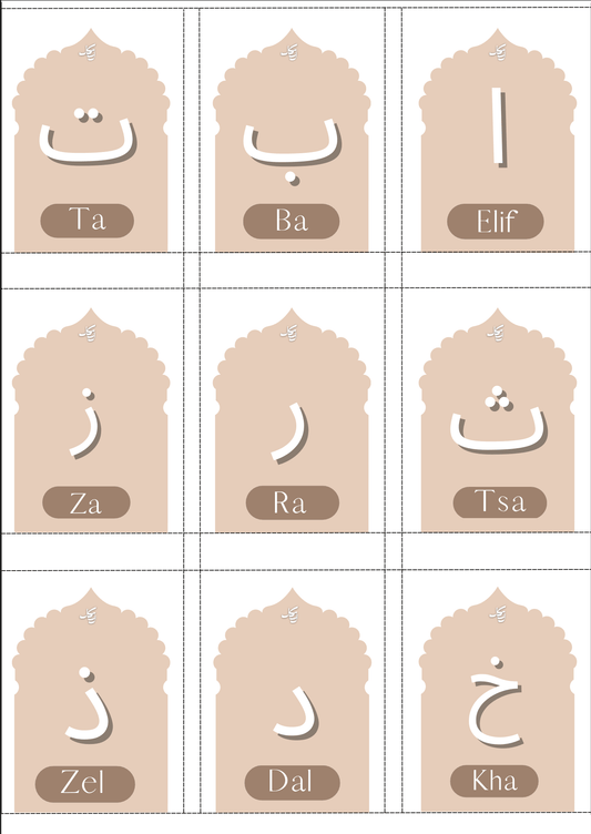 Cartes Educatives - Alphabet Arabe - PDF Gratuit