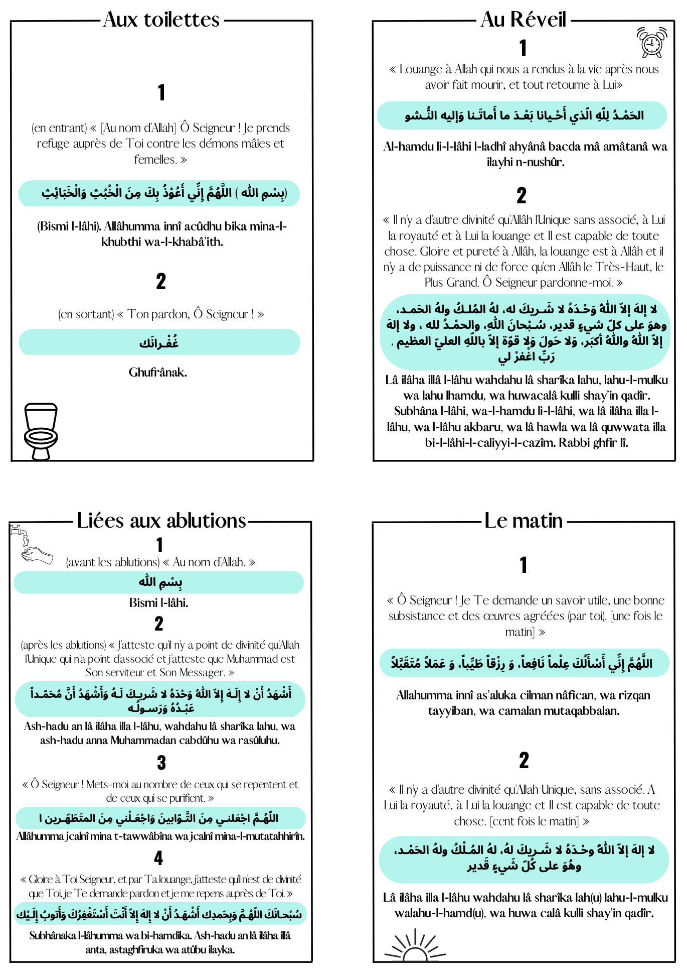 Cartes Educatives - Invocations - PDF Gratuit