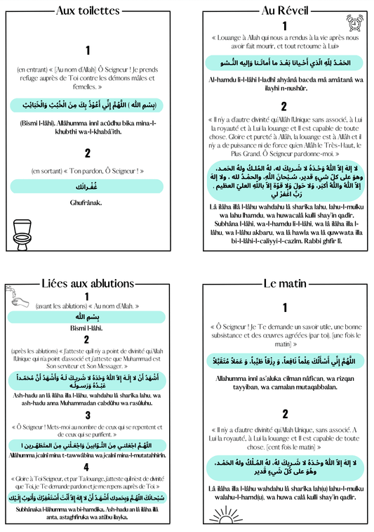 Cartes Educatives - Invocations - PDF Gratuit
