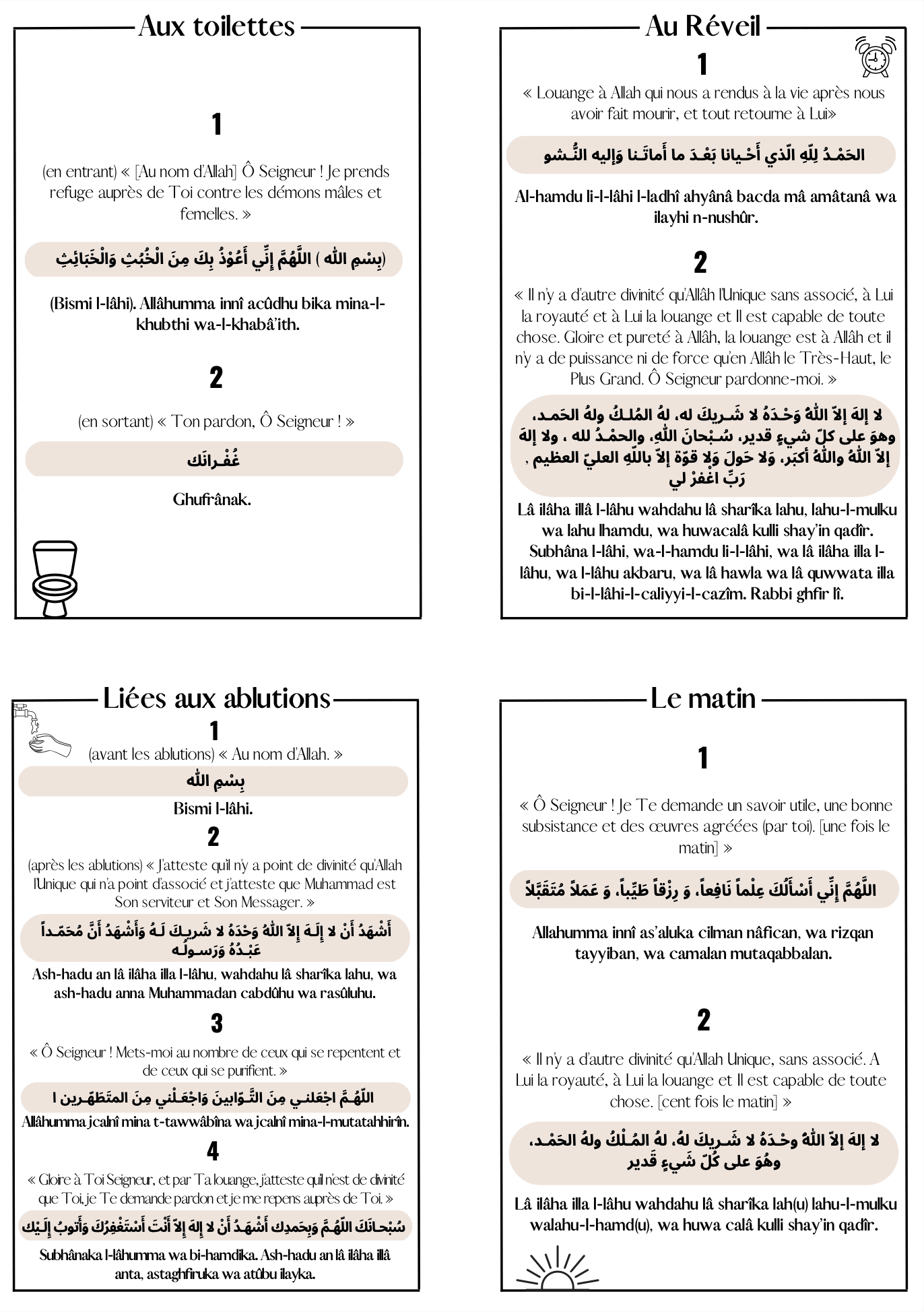 Cartes Educatives - Invocations - PDF Gratuit