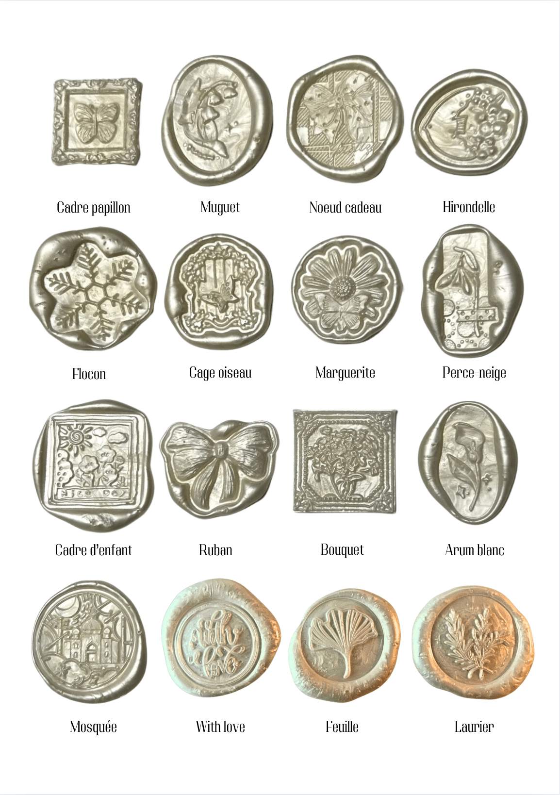 Cachets de cires - Personnalisé