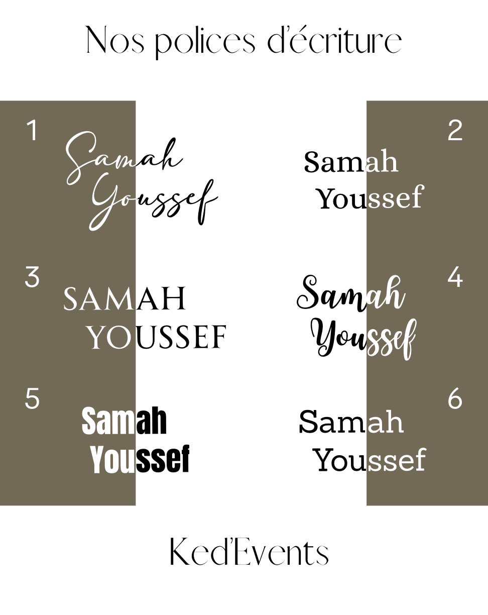 Ruban pour verre - Mariage