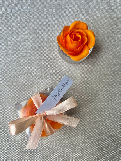 Photophore & Rose de Savon - Cadeaux invités