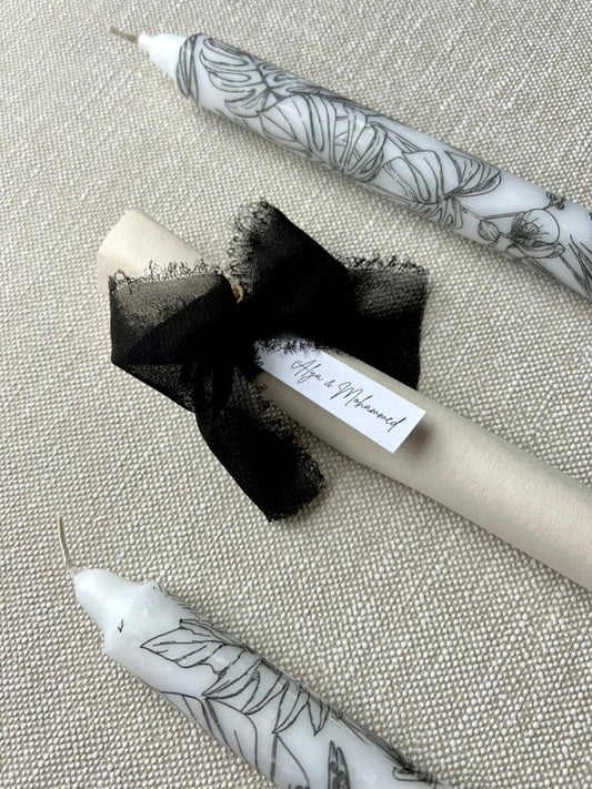 Chandelles à motif - Cadeaux invités - SIGNATURE