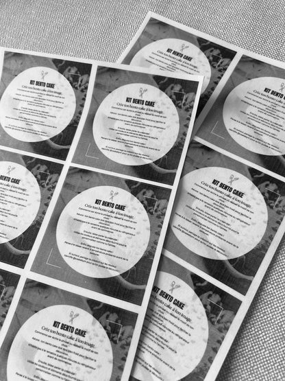 Etiquettes - Pelliculé brillant - Carré - 8x8cm