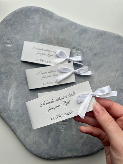 25 bandes adhésives double face hijab