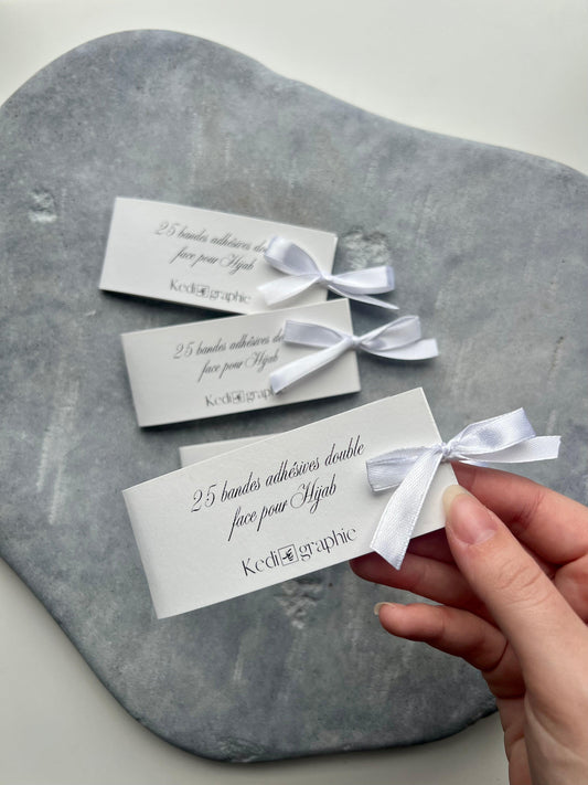25 bandes adhésives double face hijab