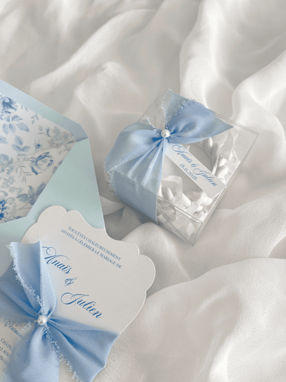 Bougie Photophore tressée & Boîte "LEA" - Cadeaux invités