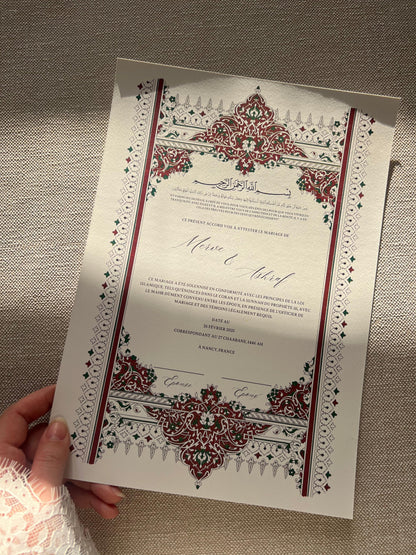 Certificat de Mariage Religieux "VERSAILLES"