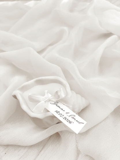 Bougie photophore coquillage - Cadeaux invités