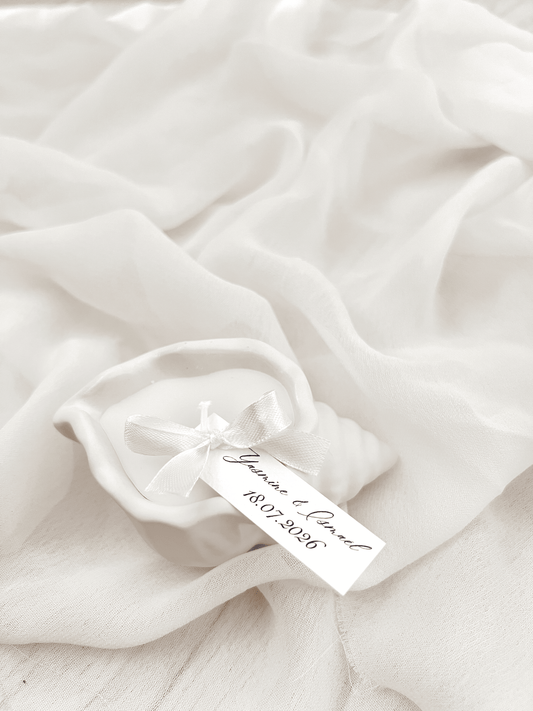 Bougie photophore coquillage - Cadeaux invités