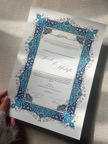 Certificat de Mariage Religieux "SAMAH"