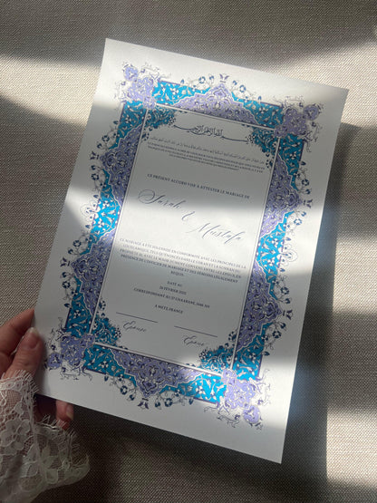 Certificat de Mariage Religieux "SAMAH"