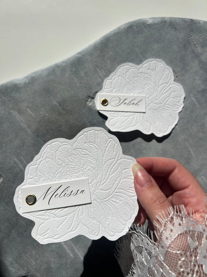 Marque-place - Pivoine