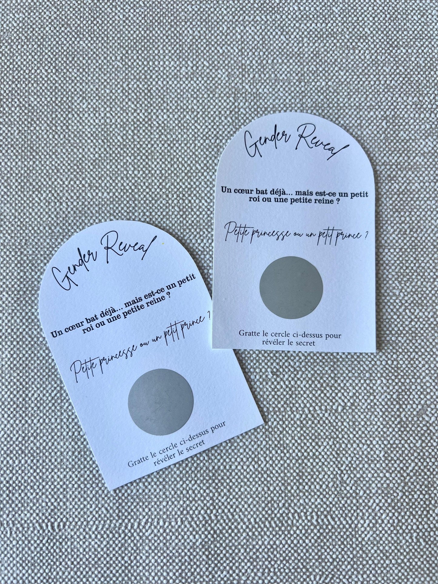 Carte "Gender Reveal" à gratter - NACRE