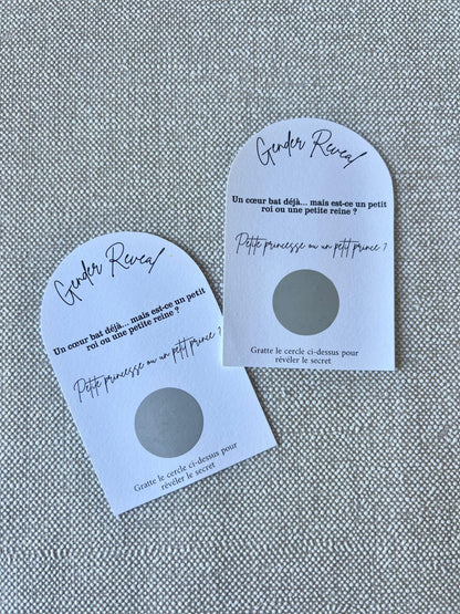 Carte "Gender Reveal" à gratter - NACRE