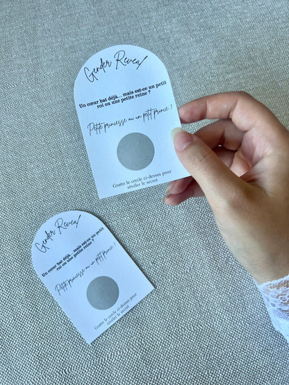 Carte "Gender Reveal" à gratter - NACRE