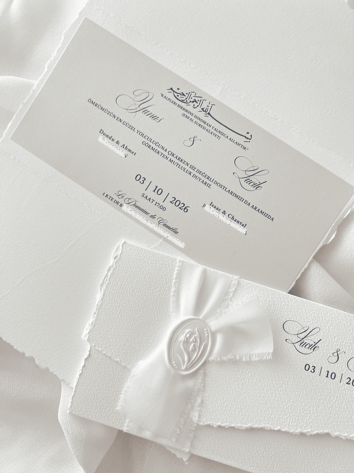 Faire-part de mariage personnalisé – Collection SARAH