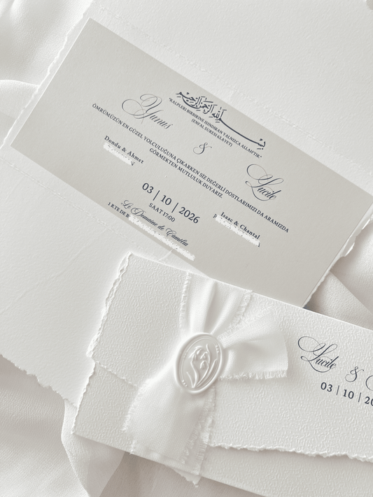 Faire-part de mariage personnalisé – Collection SARAH