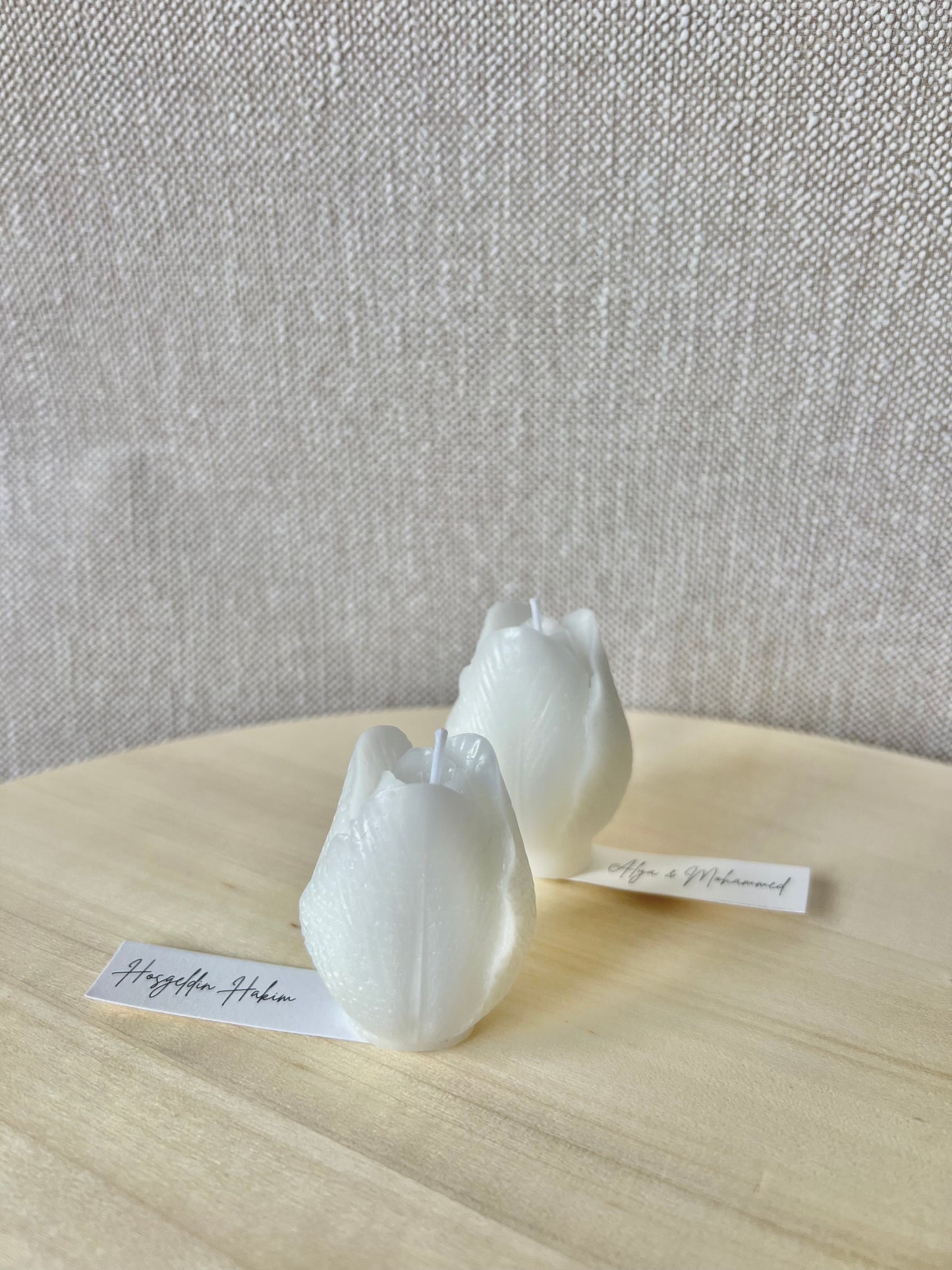 Bougie Tulipes - Cadeaux invités