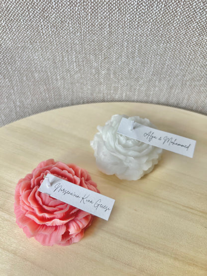 Bougie Pivoine simple - Cadeaux invités