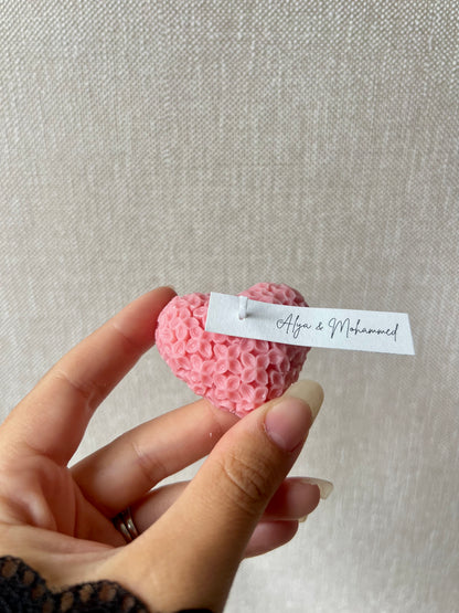 Bougie Coeur de Lilas - Cadeaux invités