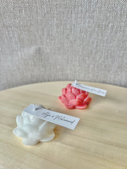 Bougie Fleur de Lotus - Cadeaux invités