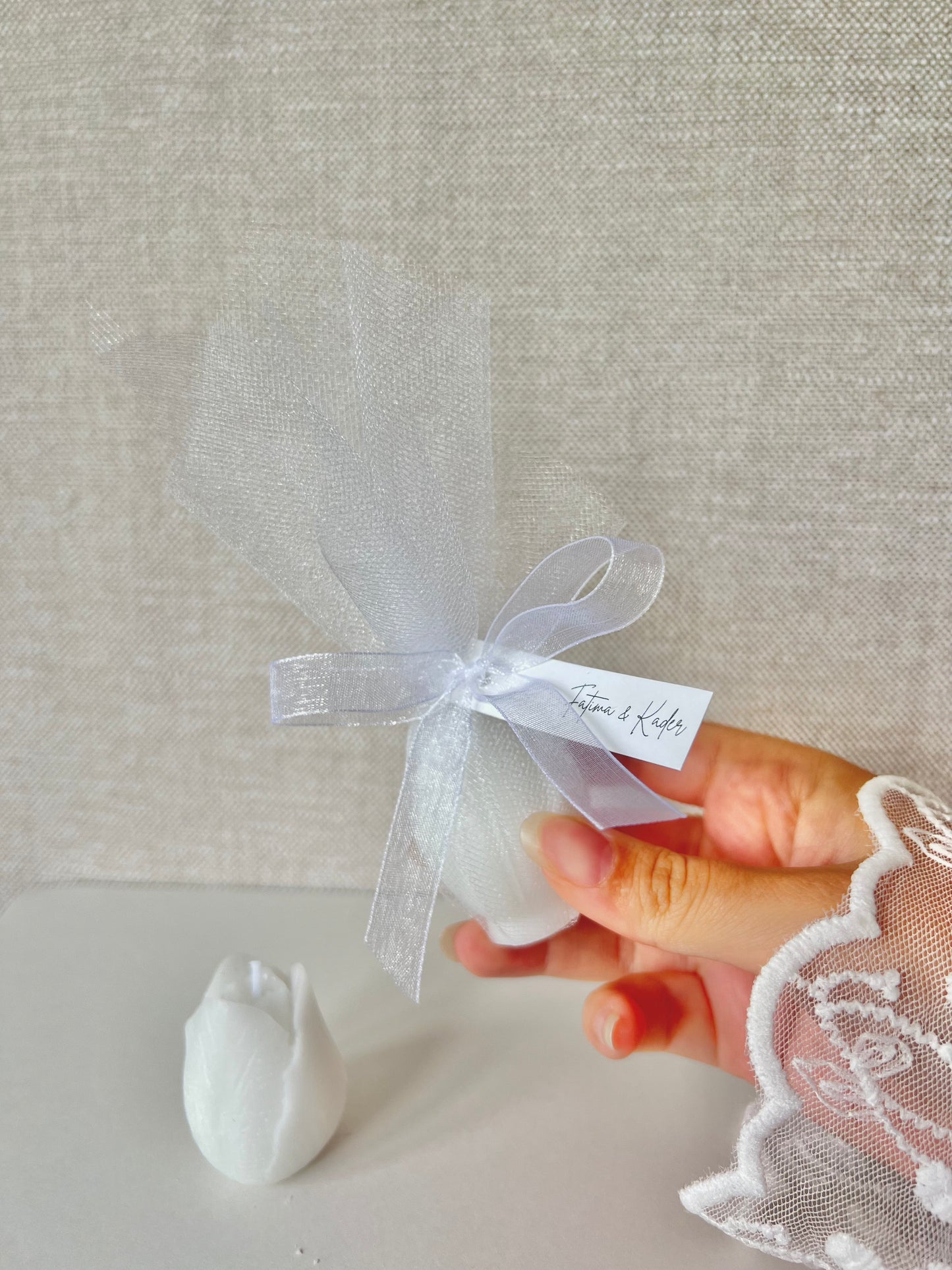 Bougie Tulipes - Cadeaux invités