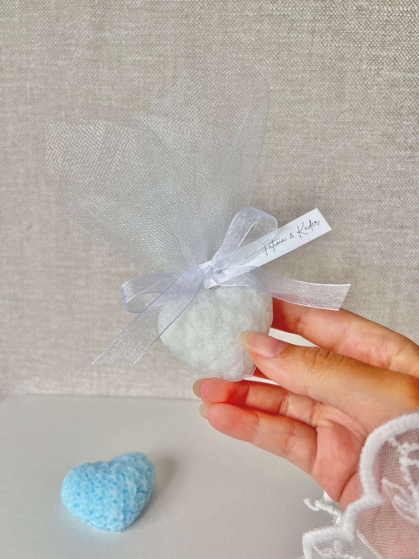 Bougie Coeur de Lilas - Cadeaux invités