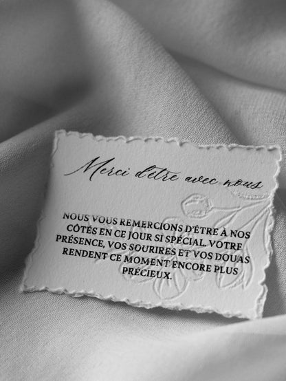 Cartes de visite - Embossage Personnalisé