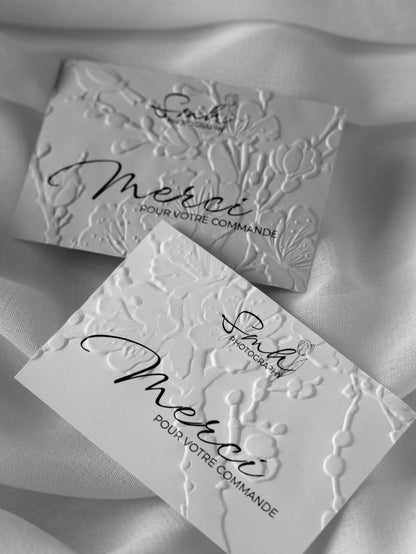 Cartes de remerciement - Embossage "Sakura"